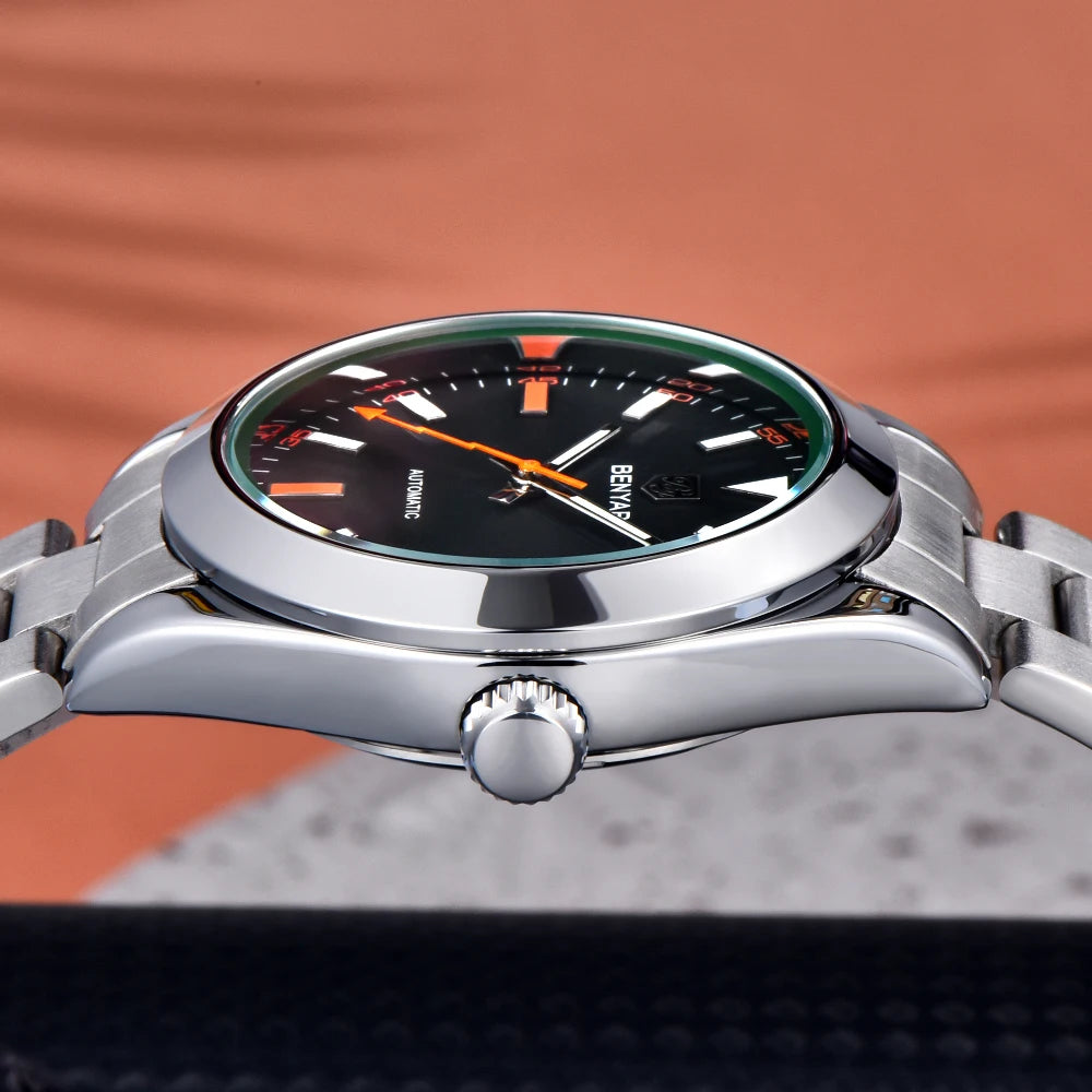 2025 New BENYAR DESIGN Brand Fashion Watches For Men Sapphire Mirror Mechanical Men's Watches Waterproof Stainless Steel Watch